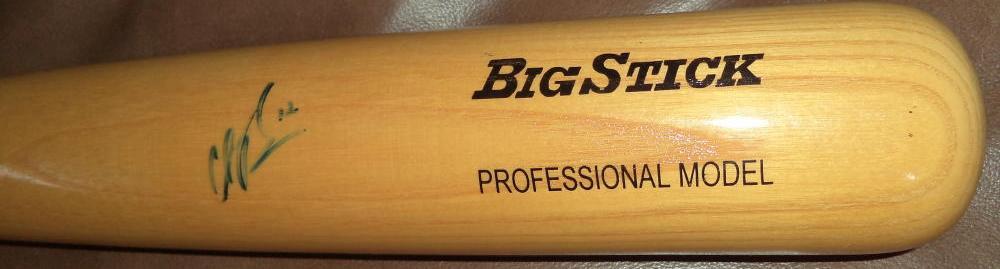 CLINT BARMES PIRATES/ROCKIES SIGNED AUTOGRAPHED BLONDE BAT W/COA