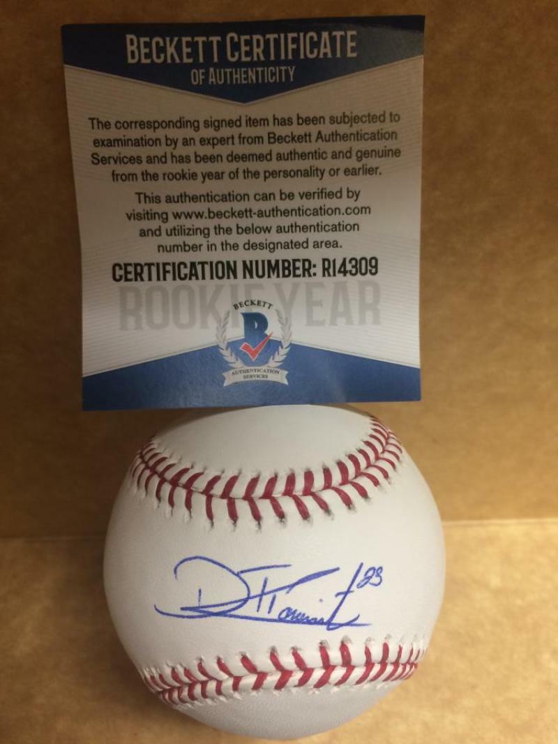 TOUKI TOUSSAINT ATLANTA BRAVES ROOKIE YEAR SIGNED AUTO M.L. BASEBALL BECKETT R14