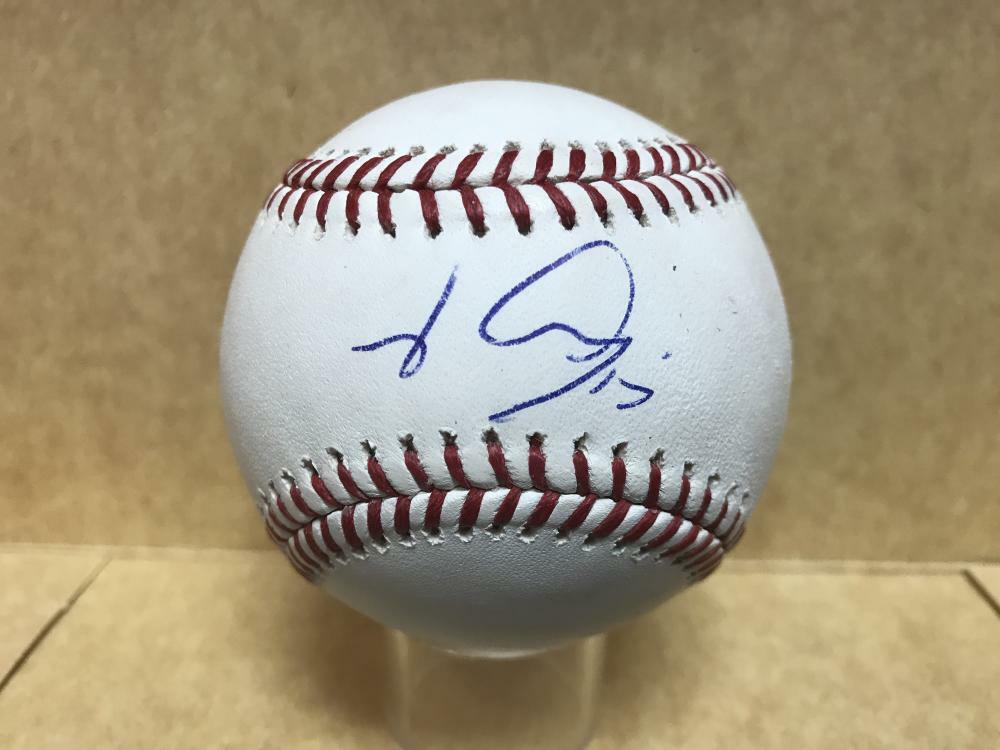JOHAN CAMARGO ATLANTA BRAVES SIGNED AUTOGRAPHED M.L. BASEBALL W/ COA