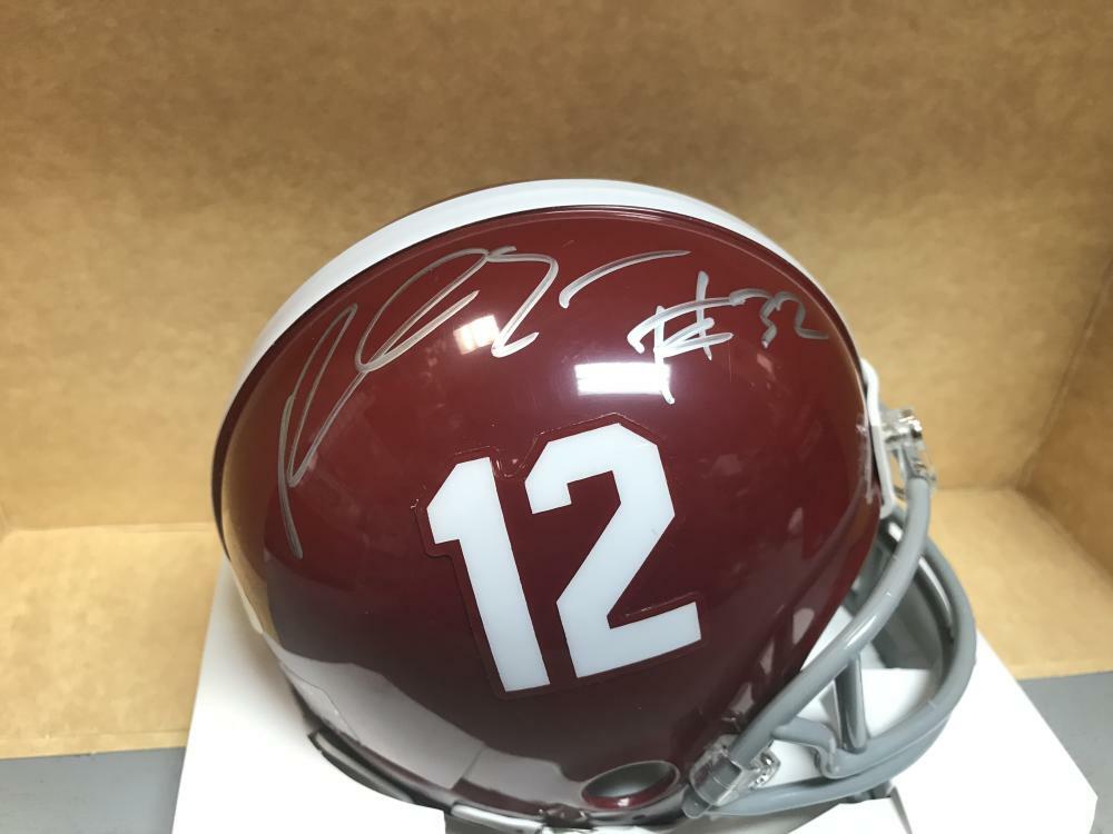 RASHAAN EVANS ALABAMA CRIMSON TIDE SIGNED AUTO RIDDELL MINI HELMET JSA WPP252175