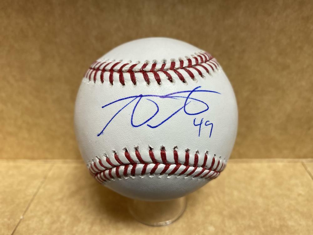 ALEC ASHER PHILLIES/ORIOLES/BREWERS SIGNED AUTOGRAPHED M.L. BASEBALL W/ COA