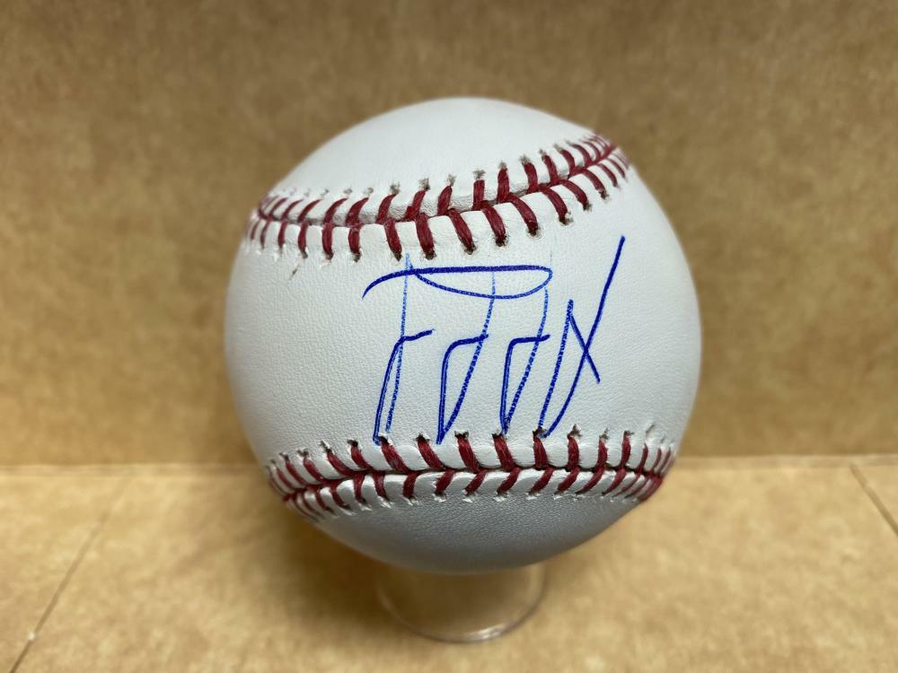 JESUS AGUILAR MIAMI MARLINS SIGNED AUTOGRAPHED M.L. BASEBALL W/ COA
