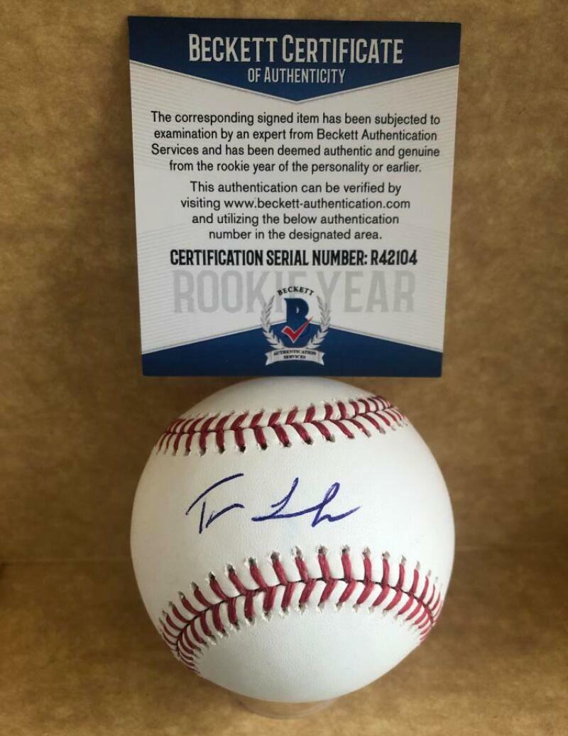 TREVOR LARNACH MINNESOTA TWINS ROOKIE YEAR SIGNED AUTO M.L. BASEBALL R42104