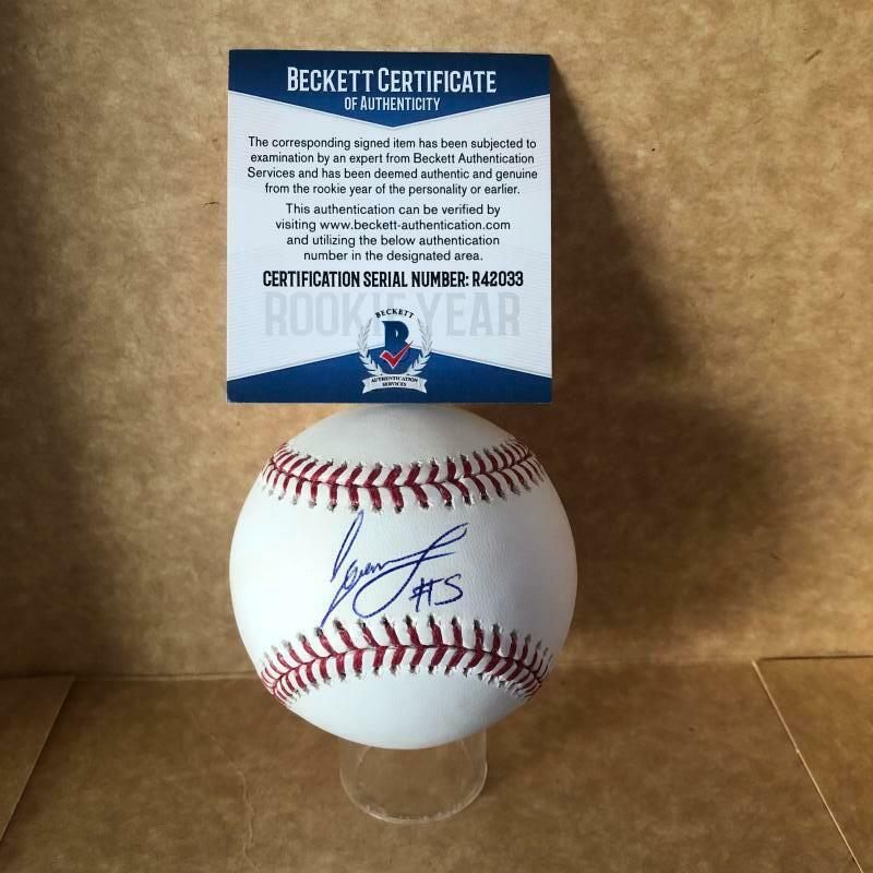 LUIS GARCIA PHILADELPHIA PHILLIES ROOKIE YEAR SIGNED AUTO M.L. BASEBALL BECKETT