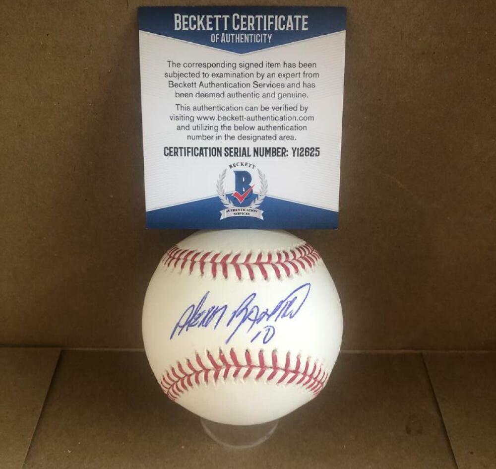 ALEXEI RAMIREZ CHICAGO WHITE SOX SIGNED AUTOGRAPHED M.L. BASEBALL BECKETT Y1625