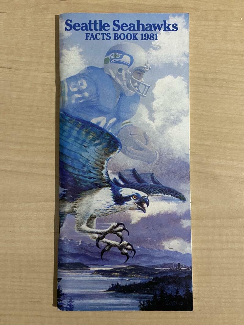 1981 SEATTLE SEAHAWKS FACTS BOOK 140 PAGES COLLECTIBLE MEMORABILIA