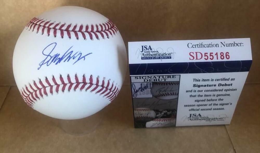 GAVIN LUS LOS ANGELES DODGERS SIG. DEBUT SIGNED AUTO M.L. BASEBALL JSA SD55186