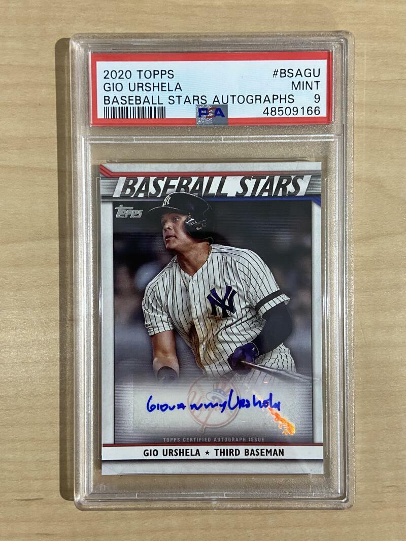 2020 TOPPS GIO URSHULA BASEBALL STARS AUTOGRAPHS #BSAGU PSA 9
