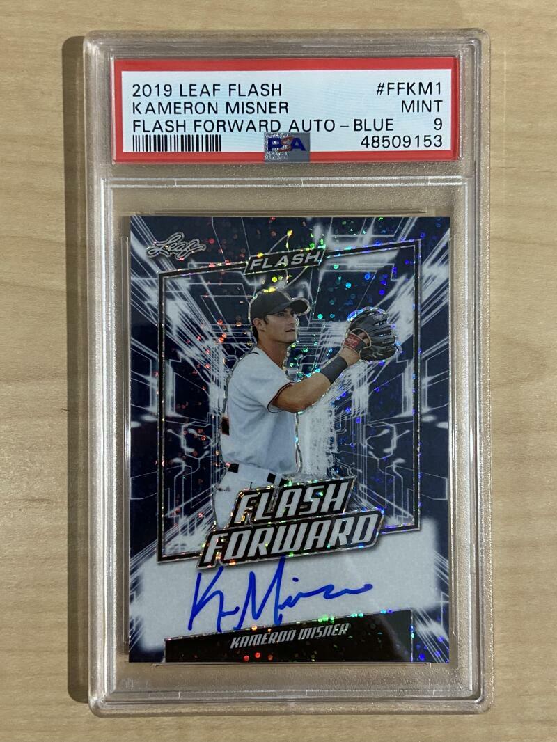 2019 LEAF FLASH KAMERON MISNER FLASH/FORWARD MARLINS 7/50 PSA 9