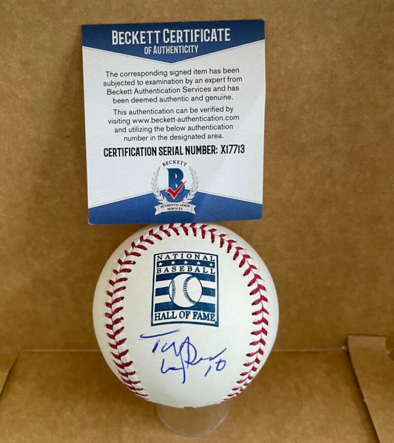 TONY LARUSSA WHITE SOX/CARDINALS SIGNED HALL OF FAME BASEBALL BECKETT X17713