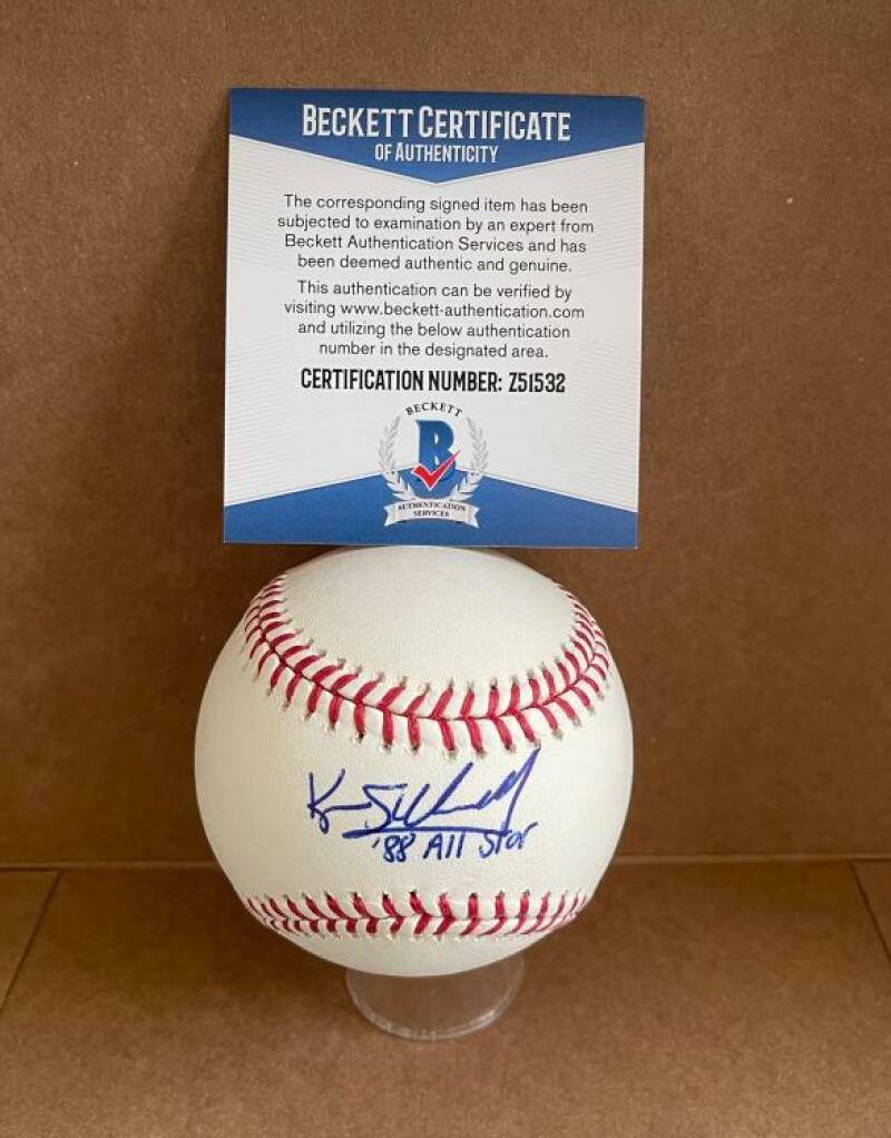 KURT STILLWELL CINCINNATI REDS 88 ALL STAR SIGNED AUTO M.L. BASEBALL BECKETT Z51
