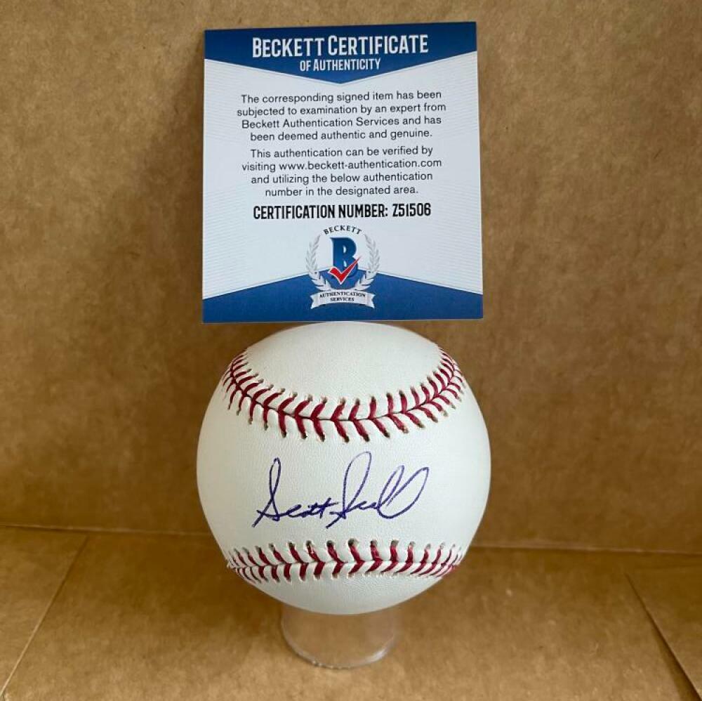SCOTT SEABOL NEW YORK YANKEES SIGNED AUTO M.L. BASEBALL BECKETT Z51506