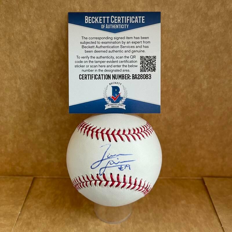 JAMESON TAILLON NEW YORK YANKEES SIGNED AUTOGRAPHED M.L. BASEBALL BAS BA26083