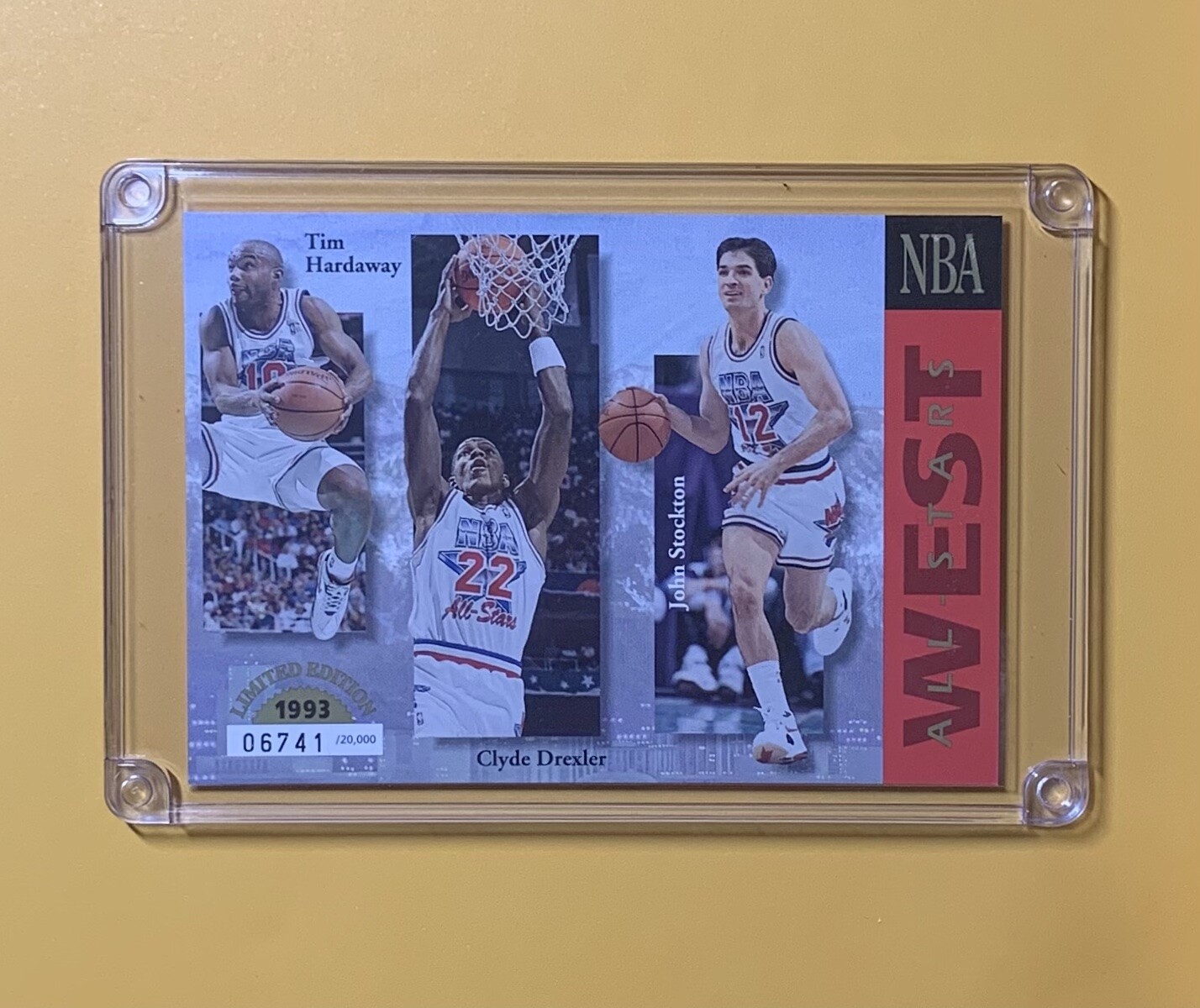 1993 UPPER DECK COLLECTORS SERIES WEST ALL STARS LIMITED EDITION STOCKTON + HOF