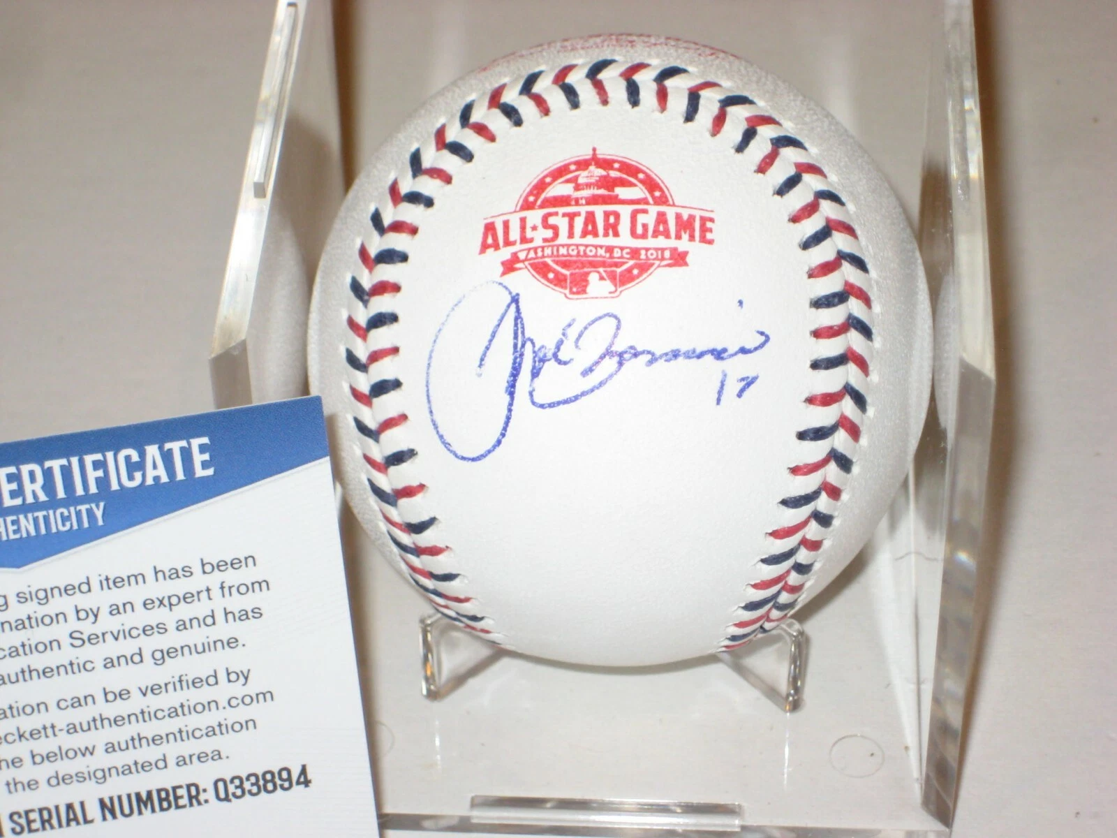 JOSE BERRIOS (Twins) Signed Official 2018 ALL-STAR Baseball w/ Beckett COA