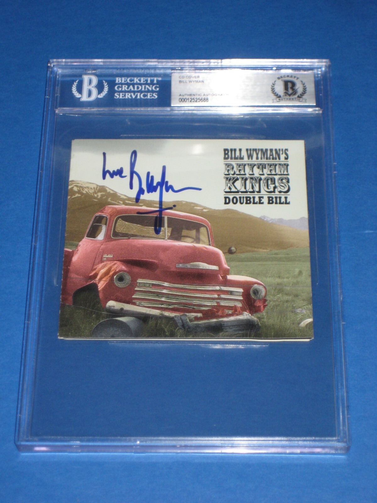 BILL WYMAN Signed RHYTHM KINGS CD Cover Beckett Authenticated & Encapsulated