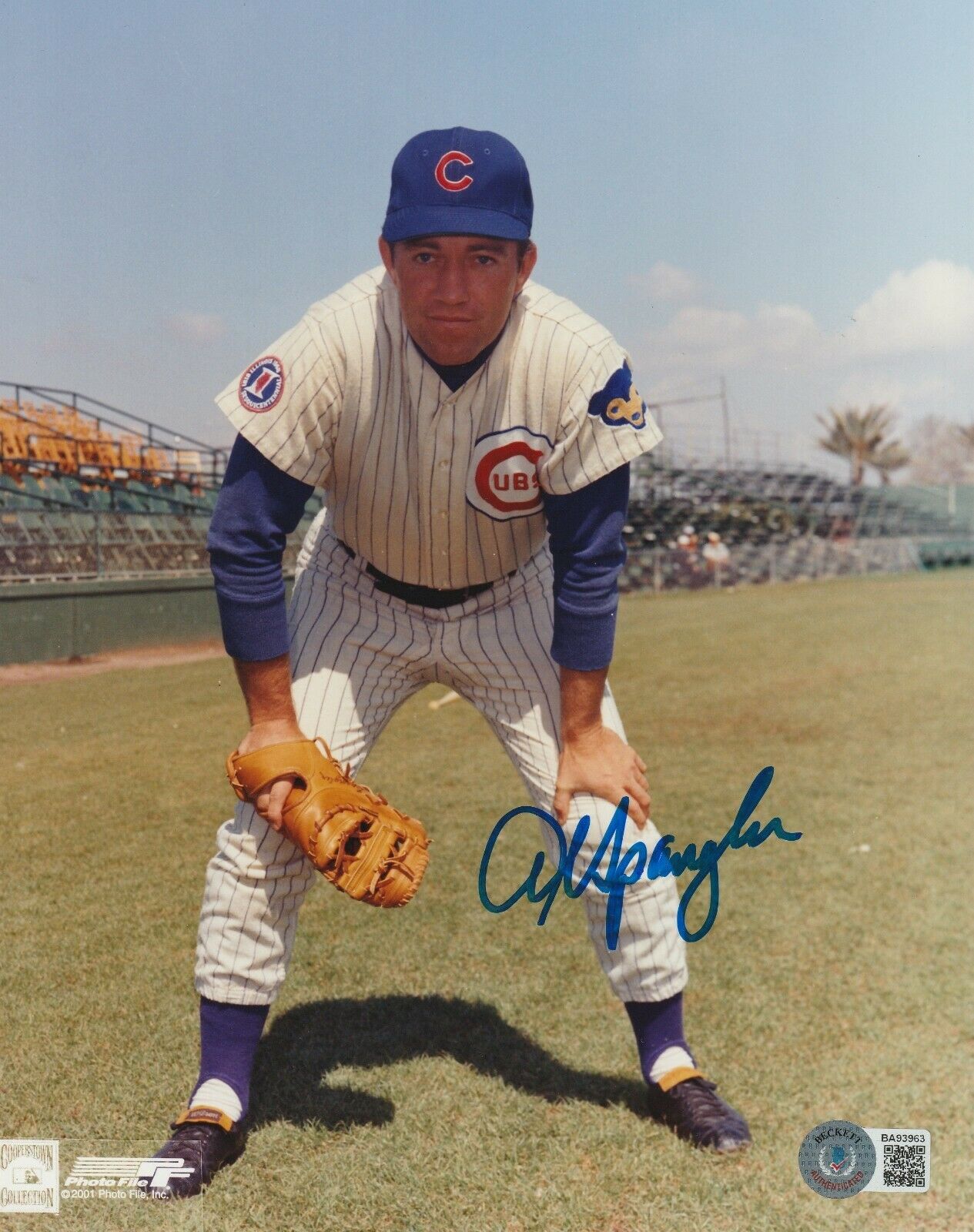 AL SPANGLER Signed Chicago CUBS 8x10 PHOTO w/ Beckett COA (BAS ...