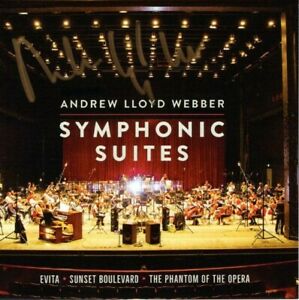 ANDREW LLOYD WEBBER SIGNED SYMPHONIC SUITES CD INSERT BOOKLET COLLECTIBLE MEMORABILIA