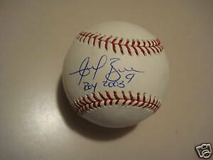 ANGEL BERROA 03 ROY YANKEES SIGNED OFFICIAL ML BALL COLLECTIBLE MEMORABILIA