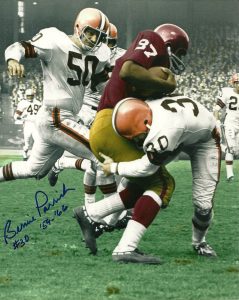 BERNIE PARRISH CLEVELAND BROWNS SIGNED AUTO 8×10 PHOTO W/COA COLLECTIBLE MEMORABILIA