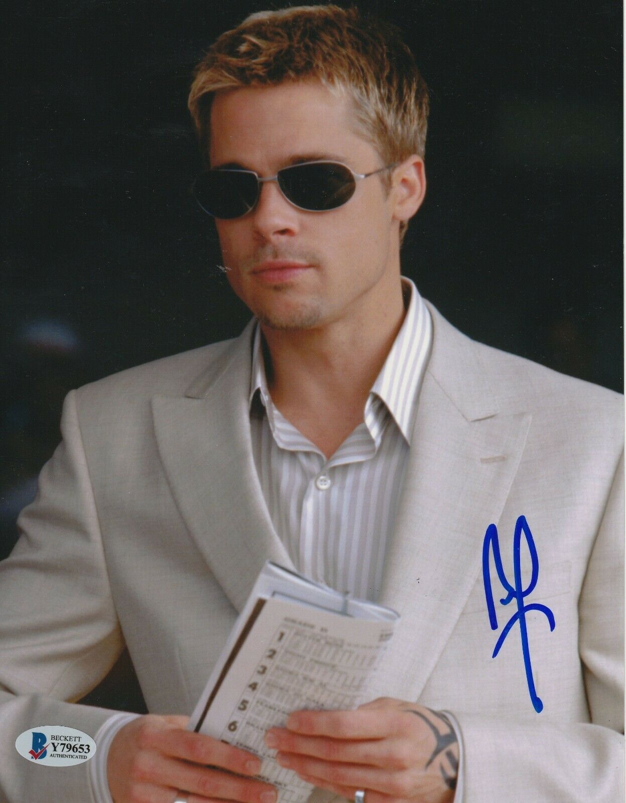 Brad Pitt Signed Ocean S Eleven X Photo With Beckett Coa Autographia