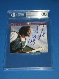 BUDDY GUY SIGNED FEELS LIKE RAIN CD COVER BECKETT AUTHENTICATED & ENCAPSULATED COLLECTIBLE MEMORABILIA