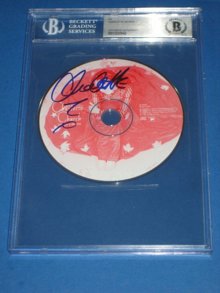 CHARLOTTE CHURCH SIGNED DREAM A DREAM CD BECKETT AUTHENTICATED & ENCAP COLLECTIBLE MEMORABILIA