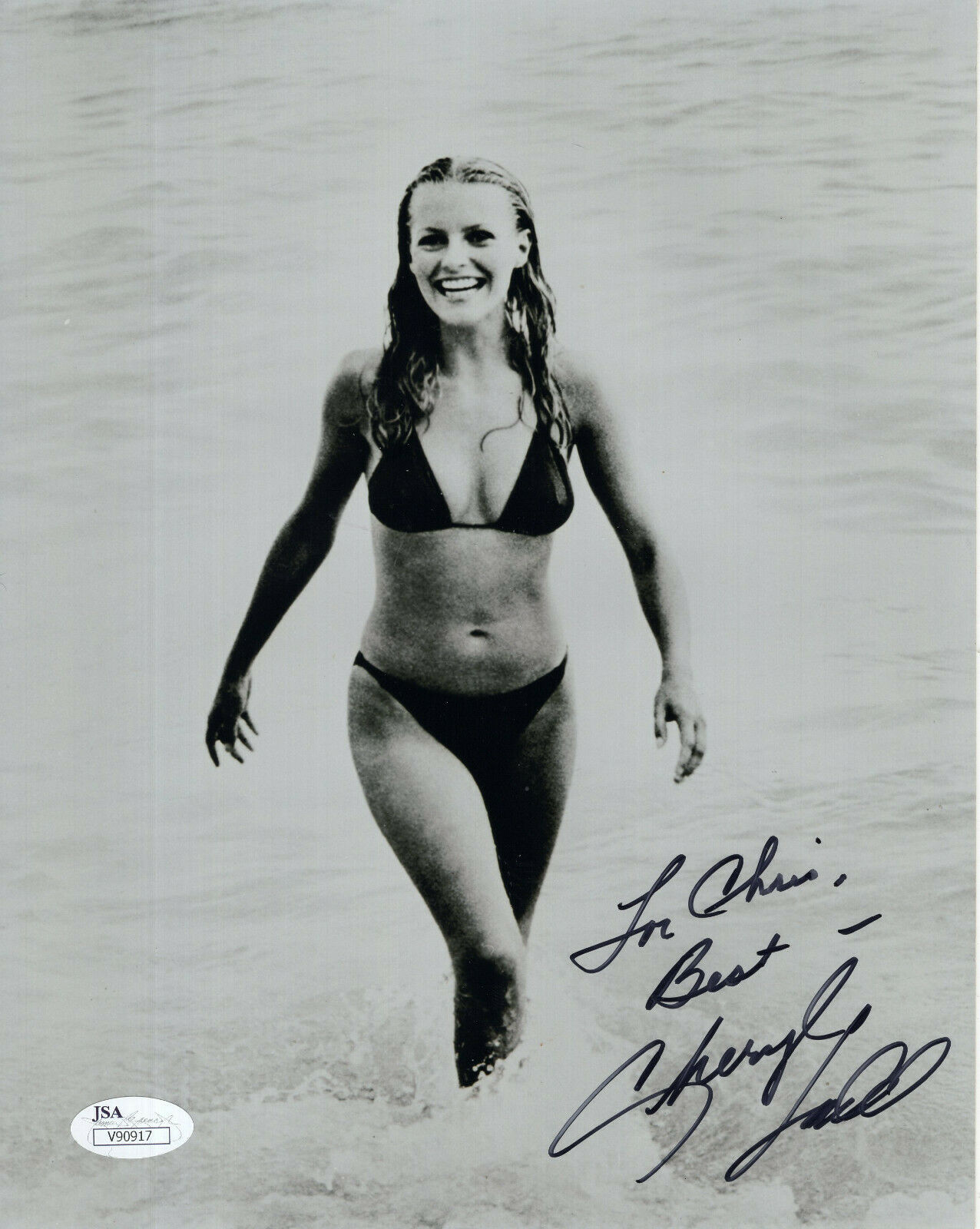 Cheryl Ladd Hand Signed 8x10 Photo Sexy Bikini Body To Chris Jsa Autographia 