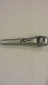 CHRIS LANE SIGNED MICROPHONE COUNTRY SUPERSTAR FIX RARE PROOF COLLECTIBLE MEMORABILIA