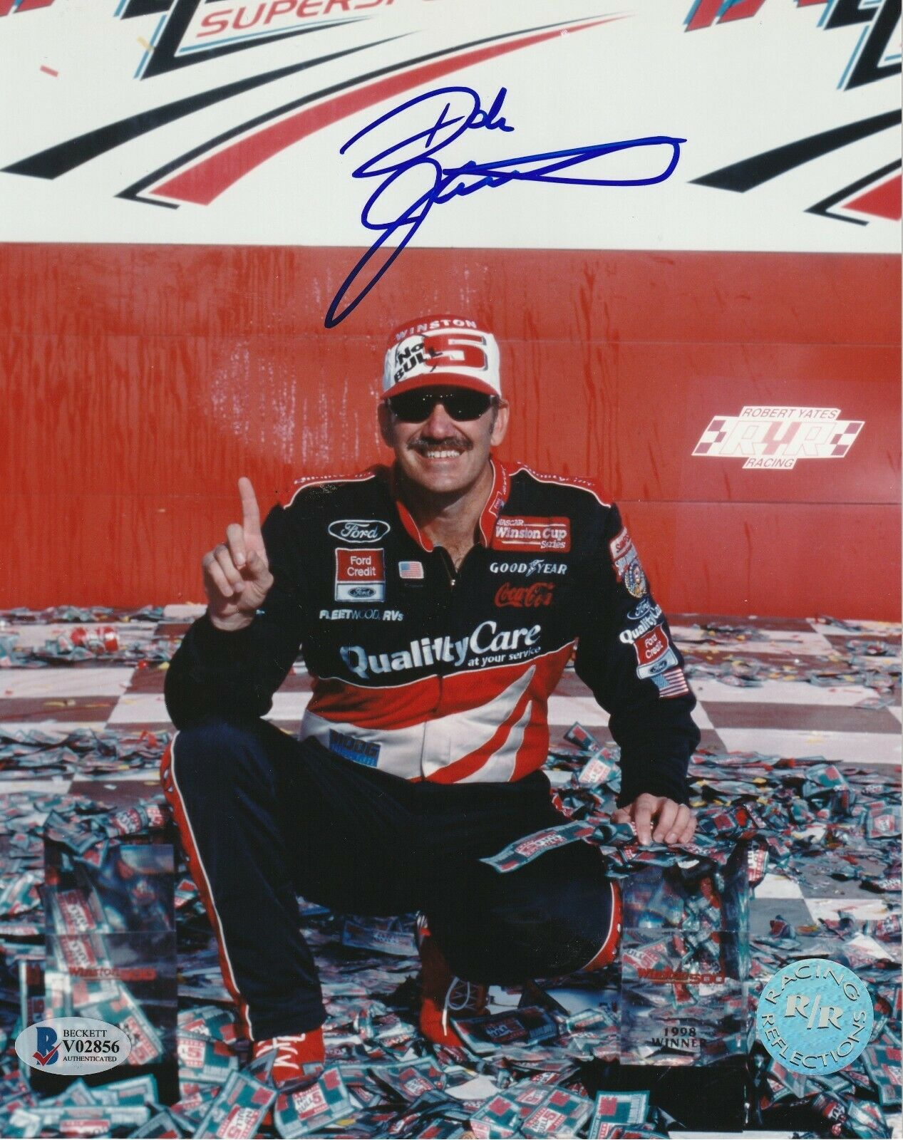 DALE JARRETT Signed 8x10 PHOTO with Beckett COA | Autographia