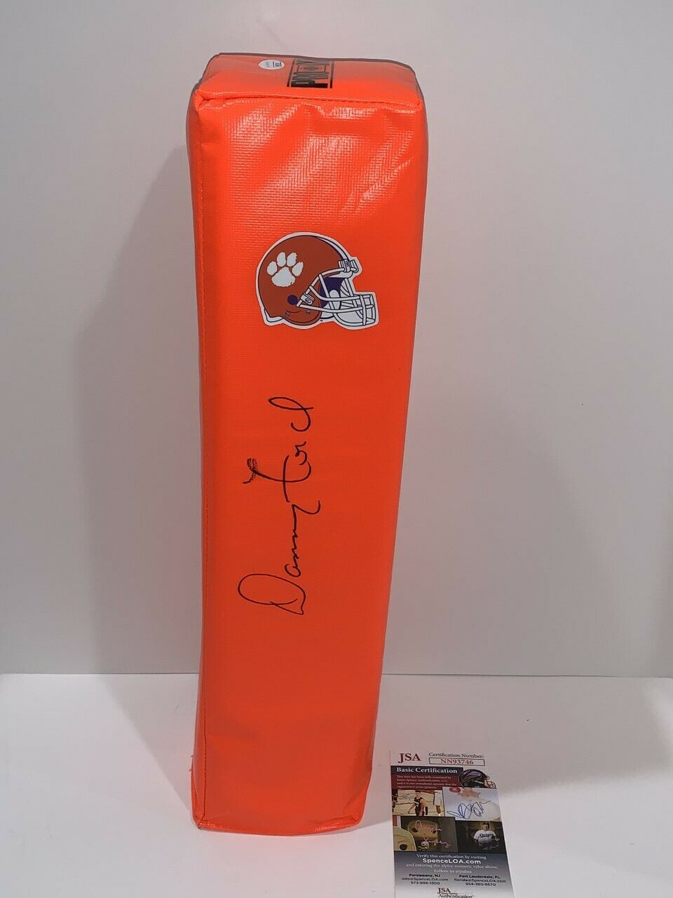 DANNY FORD SIGNED TOUCHDOWN PYLON CLEMSON TIGERS FOOTBALL JSA COA ...