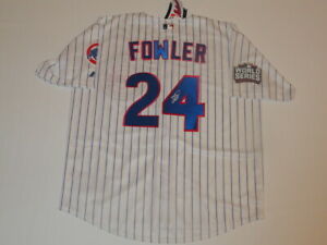 DEXTER FOWLER SIGNED #24 CHICAGO CUBS 2016 WORLD SERIES JERSEY LICENSED JSA COA COLLECTIBLE MEMORABILIA