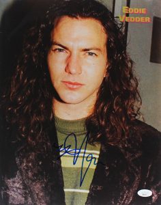 EDDIE VEDDER PEARL JAM AUTHENTIC SIGNED 11×14 PHOTO AUTOGRAPHED JSA #BB05577 COLLECTIBLE MEMORABILIA