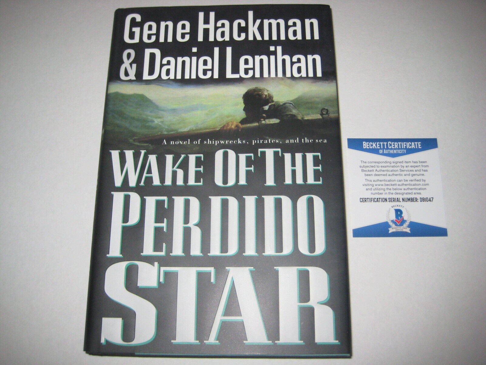 Gene hackman signed wake of the perdido star book w beckett coa