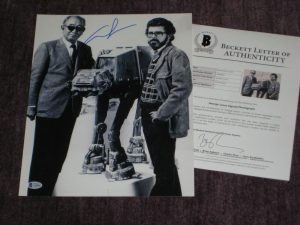 GEORGE LUCAS SIGNED STAR WARS 11×14 PHOTO WITH BECKETT LOA COLLECTIBLE MEMORABILIA