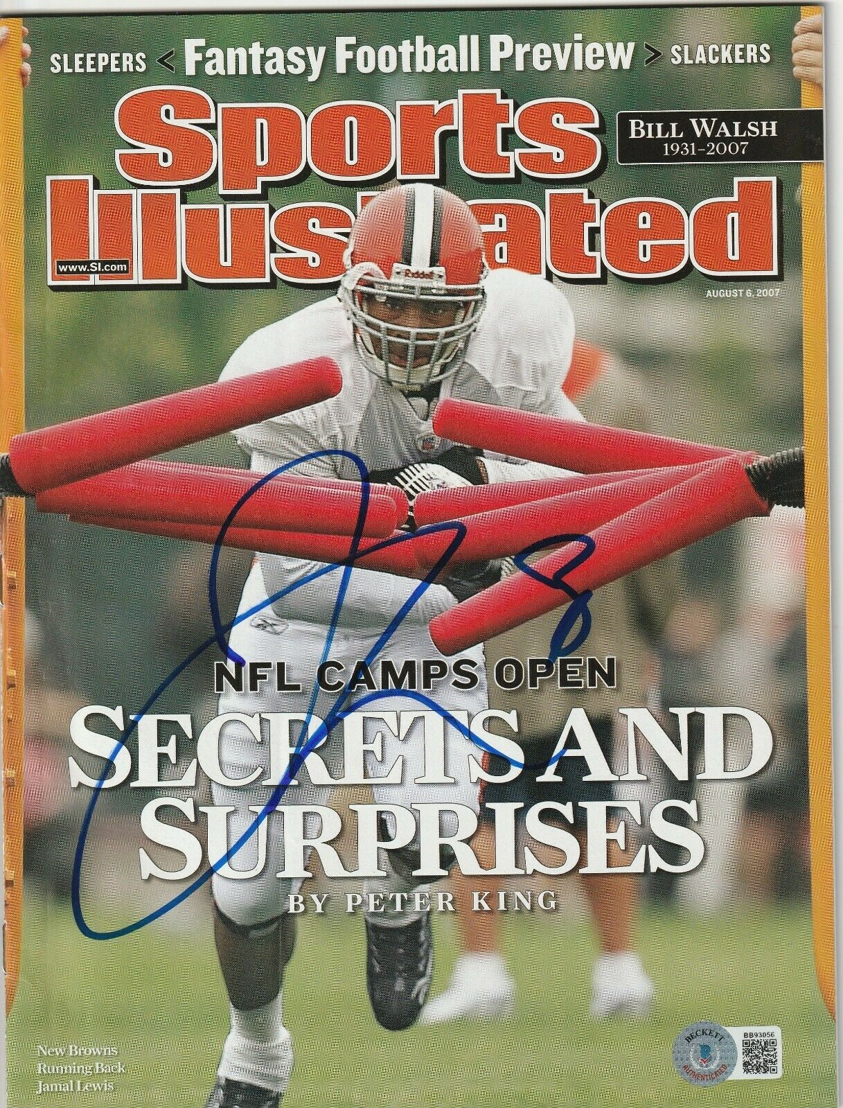 Jamal Lewis Memorabilia, Autographed Jamal Lewis Collectibles