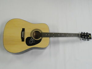 JAMES WESLEY SIGNED NATURAL ACOUSTIC GUITAR COUNTRY SUPERSTAR COLLECTIBLE MEMORABILIA