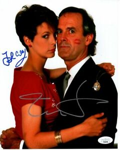 JAMIE LEE CURTIS AND JOHN CLEESE SIGNED 8×10 A FISH CALLED WANDA PHOTO JSA COLLECTIBLE MEMORABILIA