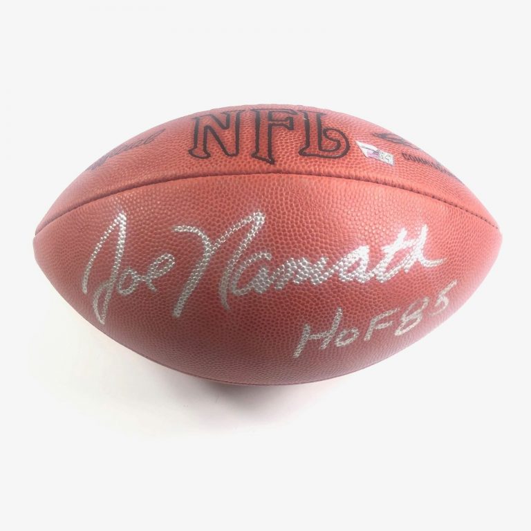 JOE NAMATH SIGNED FOOTBALL PSA/DNA FANATICS NEW YORK JETS AUTOGRAPHED COLLECTIBLE MEMORABILIA