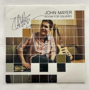 JOHN MAYER SIGNED AUTOGRAPH ALBUM VINYL RECORD – ROOM FOR SQUARES RARE!! W/ JSA COLLECTIBLE MEMORABILIA