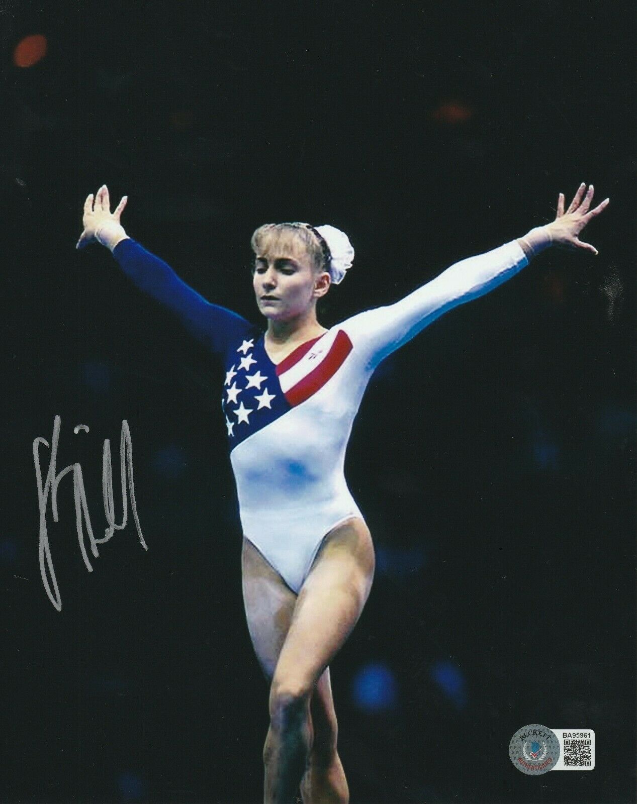 KERRI STRUG Signed OLYMPICS 8x10 PHOTO w/ Beckett COA | Autographia