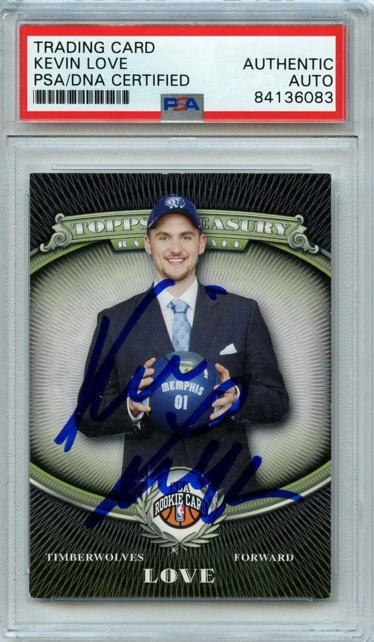KEVIN LOVE 2008 TOPPS TREASURY RC ROOKIE AUTO CARD PSA AUTOGRAPHED SIGNED COLLECTIBLE MEMORABILIA