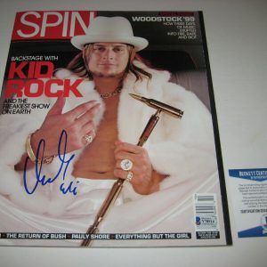 KID ROCK Signed October 1999 SPIN Magazine w/ Beckett COA
