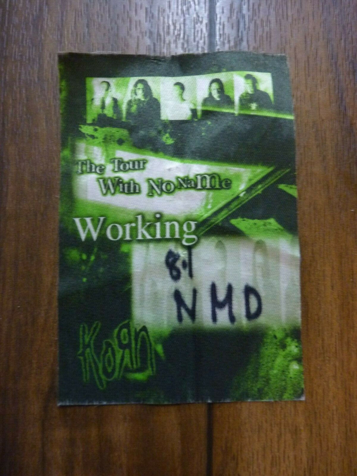 KORN Tour with NO Name 2002 WORKING Backstage Concert Pass Autographia