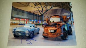 LARRY THE CABLE GUY SIGNED CARS 2 MATER 8X10 PHOTO GIT-R-DONE MATER INSCRIPTION COLLECTIBLE MEMORABILIA