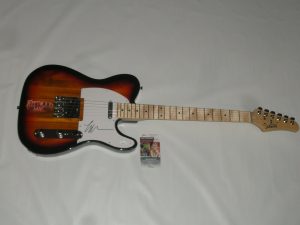 LINDSEY BUCKINGHAM SIGNED SUNBURST ELECTRIC GUITAR FLEETWOOD MAC JSA COA 1 COLLECTIBLE MEMORABILIA
