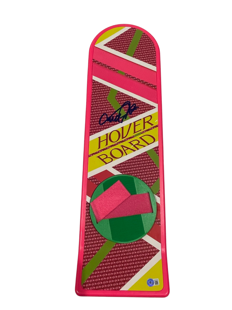 MICHAEL J FOX SIGNED BACK TO THE FUTURE HOVERBOARD AUTOGRAPH PROOF BECKETT 116