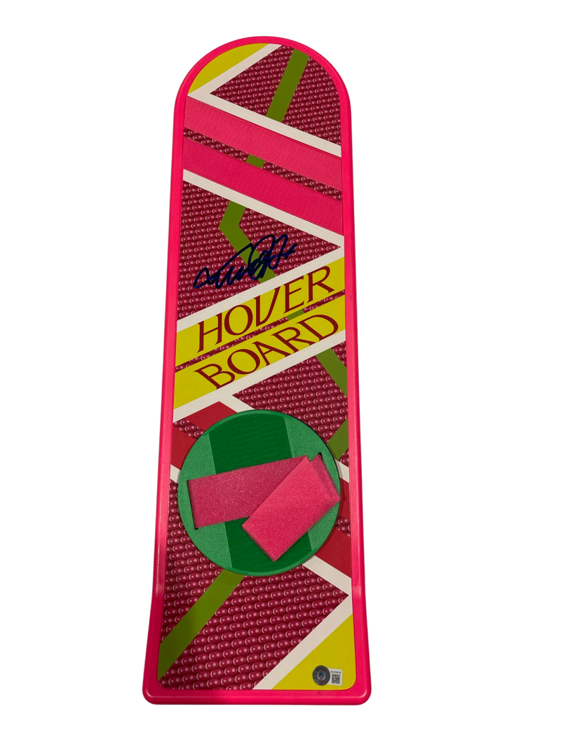 MICHAEL J FOX SIGNED BACK TO THE FUTURE HOVERBOARD AUTOGRAPH PROOF BECKETT 127