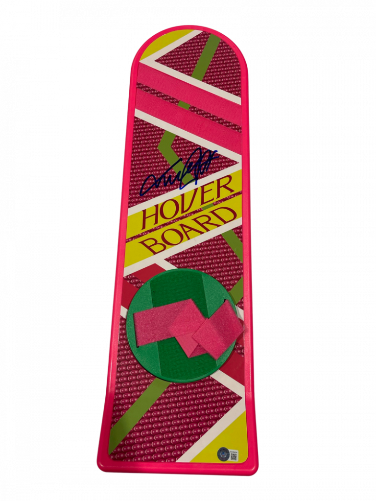 MICHAEL J FOX SIGNED BACK TO THE FUTURE HOVERBOARD AUTOGRAPH PROOF BECKETT 136 COLLECTIBLE MEMORABILIA