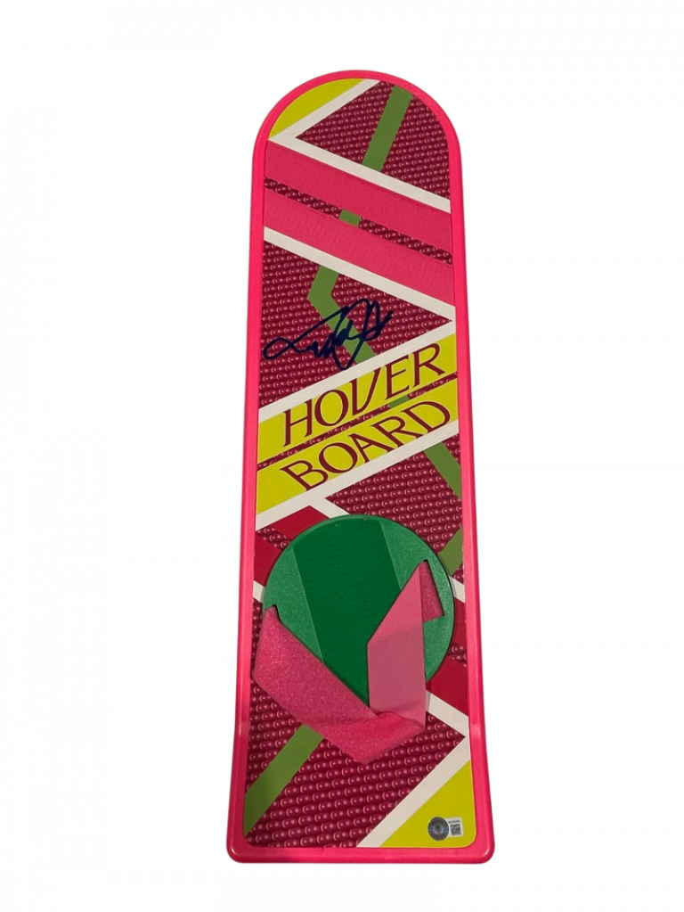 MICHAEL J FOX SIGNED BACK TO THE FUTURE HOVERBOARD AUTOGRAPH PROOF BECKETT 140 COLLECTIBLE MEMORABILIA